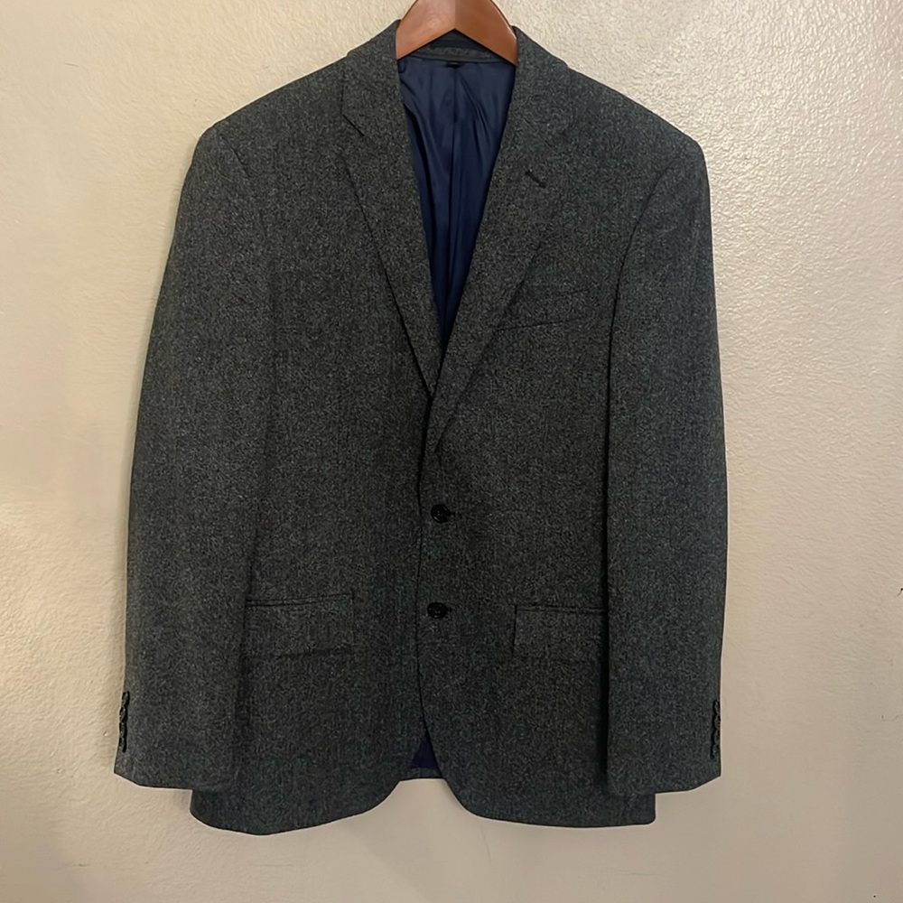 J. Crew Crosby Classic Fit 100% Wool Suit Blazer Moon Quality British Cloth 38R